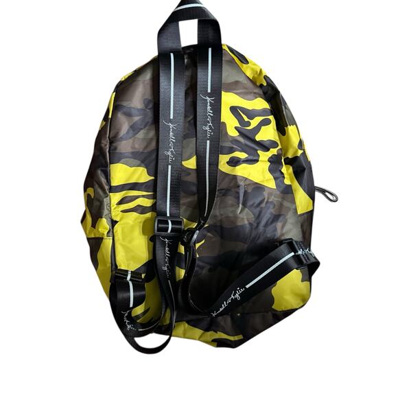 Kendall +Kylie Los Angeles Neon Yellow Black Camouflage Backpack Polyester main image 8
